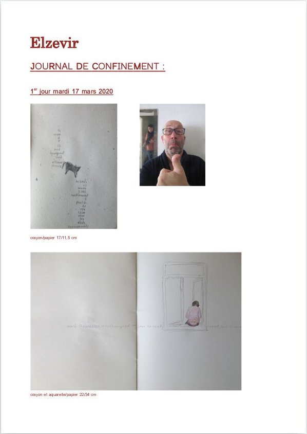 Elzevir - Journal de confinement - Semaine 1