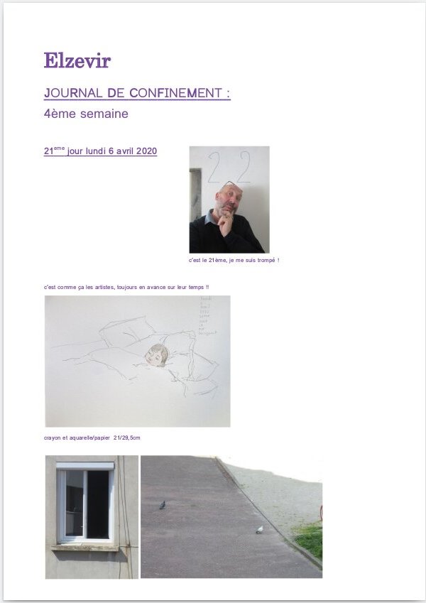 Elzevir - Journal de confinement - Semaine 4