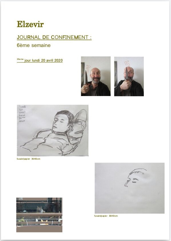 Elzevir - Journal de confinement - Semaine 6