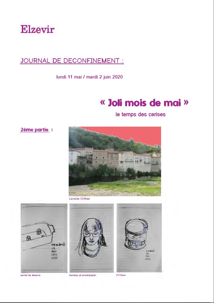 Elzevir - Journal de déconfinement - Partie 2