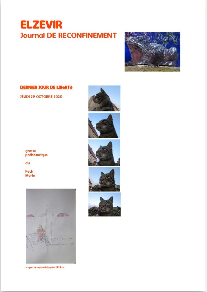 Elzevir - Journal de reconfinement - Semaine 1