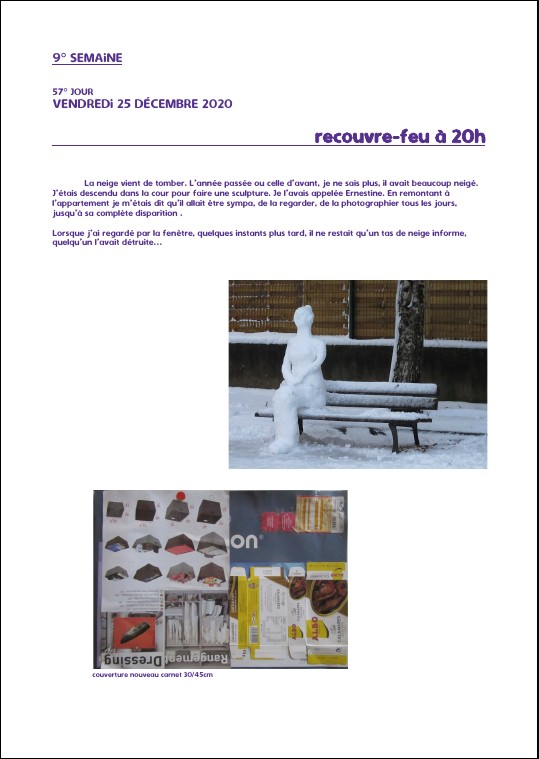 Elzevir - Journal de reconfinement - Semaine 9